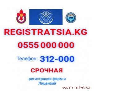    "REGISTRATSIA.KG" 0555 000 000